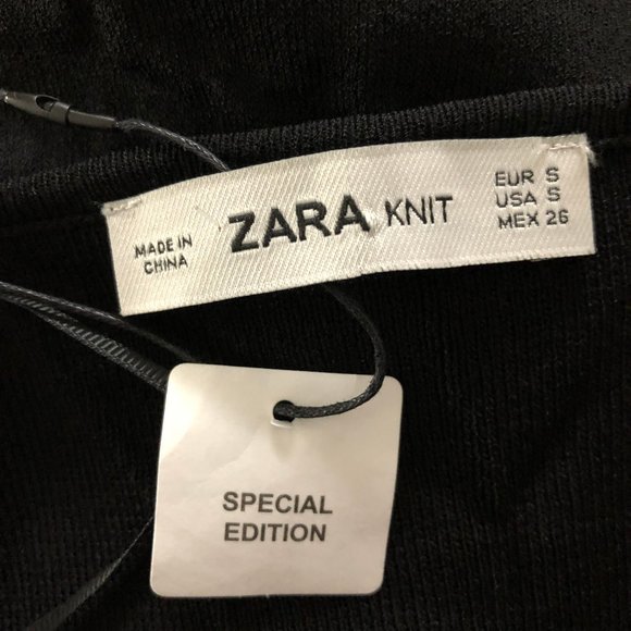 NWT Zara Knit Special Edition Minimal Bodysuit S/M - Picture 3 of 8